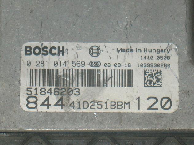 0281014569 ECU CENTRALINA LANCIA DELTA 1.6 0281014569 51846203 EDC16C39-6 - Foto 2