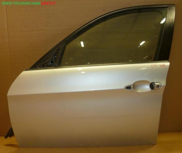 PORTA ANT.S. ARGENTO C/ALZ. NO SERR.  Carrozzeria  Lamierati esterni  Porte  Porta ant. sx. BMW - Serie 3 E90 4 porte - 01-02-2005 - 01-09-2008, BMW -