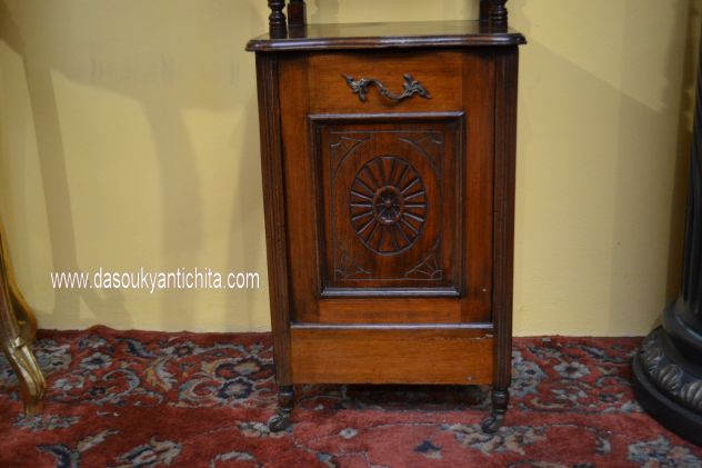 Antico mobile carboniera stile inglese Vittoriana - Foto 9