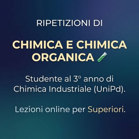RIPETIZIONI DI CHIMICA ED CHIMICA ORGANICA