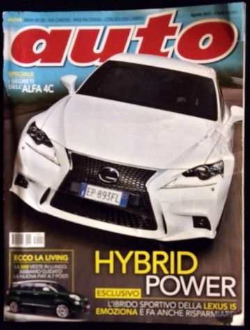 Rivista Auto Agosto 2013.