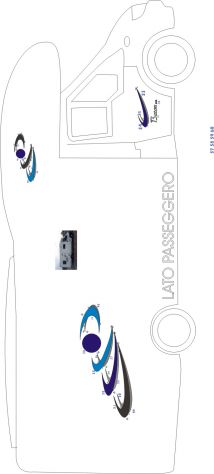 adesivi per camper elnagh baron 420 l in set come in foto - Foto 4