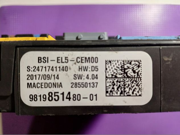BSI--EL5--CEMOO HW:D5 SW:4.04 S:2471741140 28550137 9819851480--01