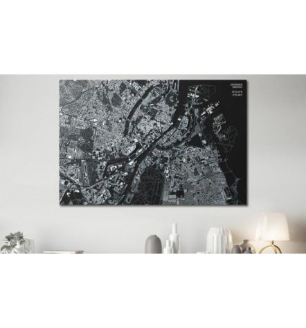 Quadro Di Sughero Mappa Di Copenaghen Arredalacasa - Foto 2
