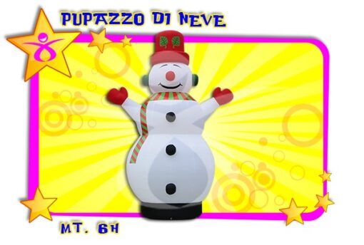Noleggio Gonfiabile Pupazzo di Neve per eventi di Natale