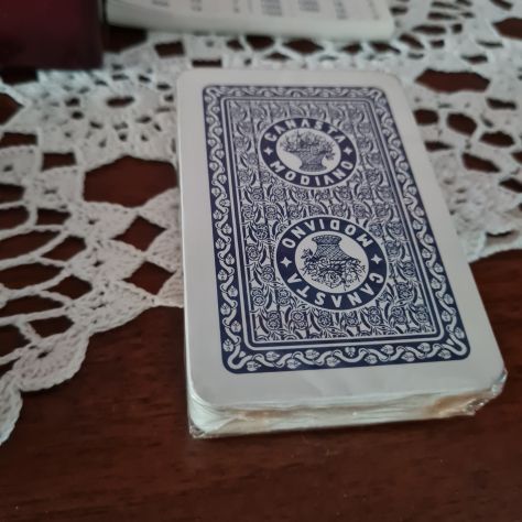 Cofanetto vintage  n°3 mazzi carte Burraco Modiano  Trieste  mai usate - Foto 4