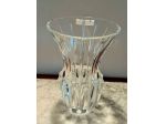 Grande vaso cristallo vintage con scanalaure e  bocca larga dimensini altezza c