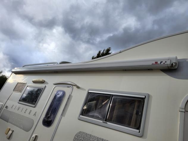 CAMPER RIVIERA DUCATO MANSARDATO 7 POSTI DOPPIA DINETTE CLIMATIZZATORE GARAGE WEBASTO CAMPER USATI - Foto 9