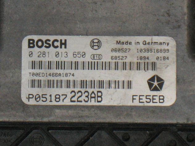 0281013650 KIT ECU JEEP CHEROKEE 2.8 FE5EB EDC16C2-9.90 P05187223AB P05026038AB - Foto 2