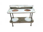 LAVABO IN MARMO CON DOPPIO FORO