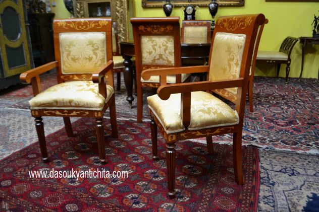 Coppia di poltrone capotavola stile olandese - Foto 5