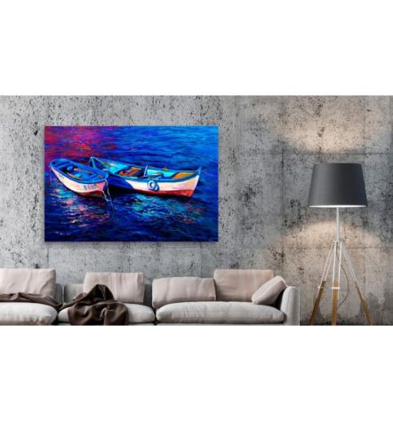 Quadro Con Due Barche In Mare - ARREDALACASA - Foto 2