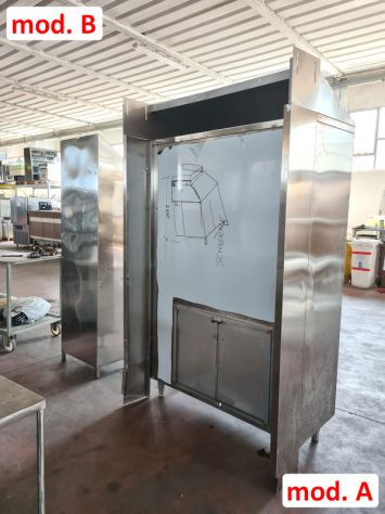 armadio e porta detersivi inox usati - Foto 3