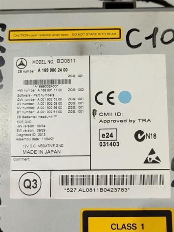 AUTORADIO MERCEDES Classe B W245 1° Serie A1699002400 640940 (0511) - Foto 4
