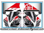 coppia adesivi cupolino YAMAHA - R1 del 2007-2008