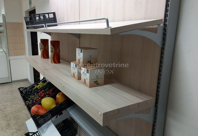 SCAFFALE IN LEGNO PER FRUTTA E VERDURA DA 203 LINEA DINAMIKA - Foto 2