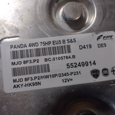 CENTRALINA INIEZIONE MOTORE FIAT PANDA 1.3 4X4 55KW 5P D 5M 55249914 - Foto 6