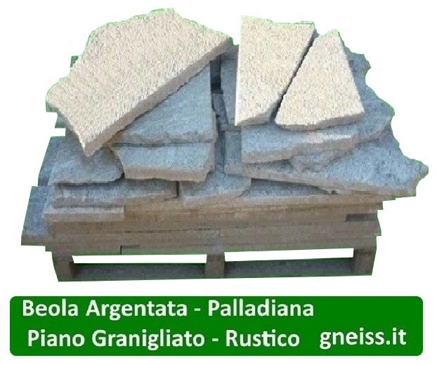 Pavimento Palladiana in BEOLA ARGENTATA , Piano Granigliato - Rustico - Foto 2