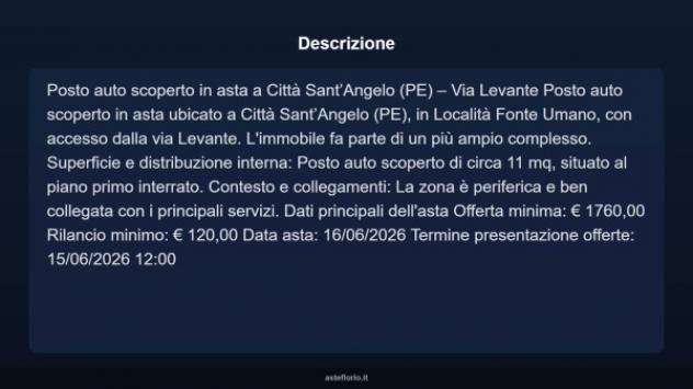 Immobile in asta di 11 m² in vendita a Città Sant'Angelo - Foto 3