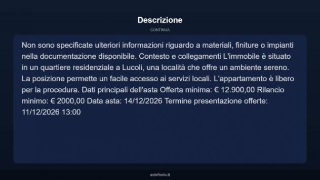 Immobile in asta di 44 m² in vendita a Lucoli - Foto 4