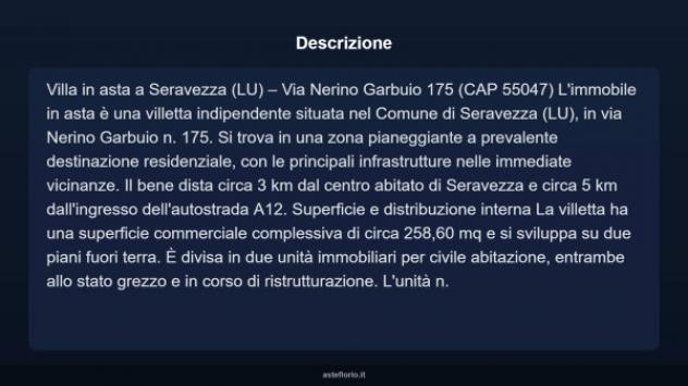 Immobile in asta di 258 m² in vendita a Seravezza - Foto 4