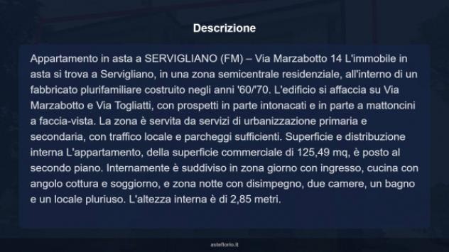 Immobile in asta di 125 m², box auto in vendita a Servigliano - Foto 11