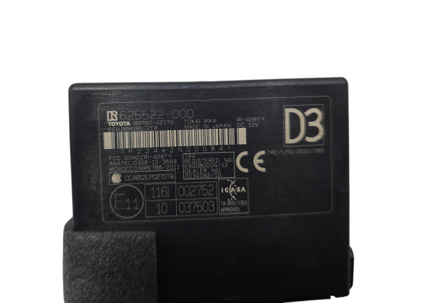 CENTRALINA IMMOBILIZER TOYOTA Rav4 6° Serie 89780-42170 1AD-FTV Diesel 2000 (12) - Foto 4