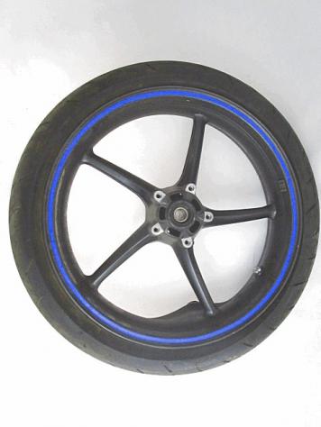 CERCHIO IN LEGA ANTERIORE 17 POLLICI TRIUMPH 675 STREET TRIPLE 2007 - 2012 T2000601 FRONT WHEEL DA RADDRIZZARE PNEUMATICO DA SOSTITUIRE