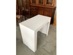 NUOVA CONSOLLE 90x50 ALLUNGABILE CON 4 ALLUNGHE 45 BIANCO SPAZZOLATO