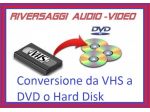 Conversione riversaggio da cassetta VHS a DVD