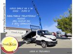 RIF.1266 IVECO DAILY 35 C 16 – 2022 – CASSONE RIBALTABILE TRILATERALE + GRU NUOV