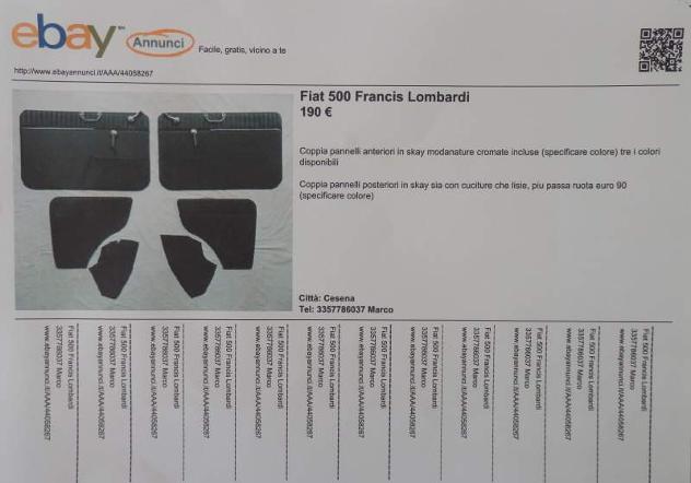 Fiat 500 Francis Lombardi - Foto 3