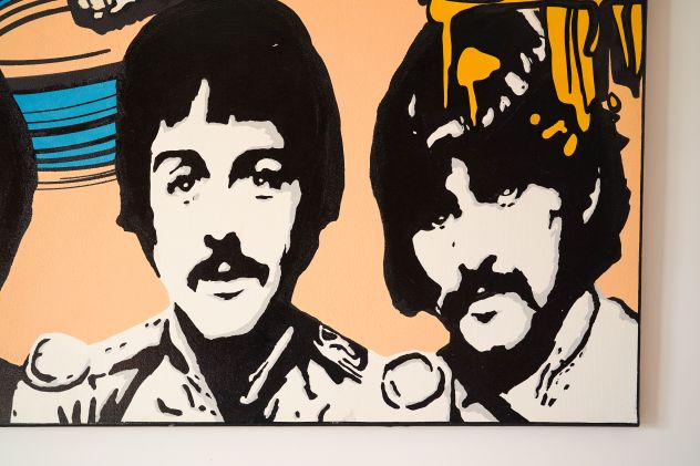 Quadro The Beatles dipinto a mano pop art - Foto 4