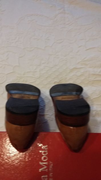 SCARPE IN VERA PELLE - BEIGE CHIARO - Foto 3
