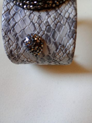 Bracciale donna semi rigido con Pietra in Giada – VINTAGE - certificato - Foto 5