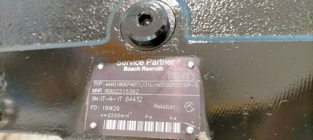 Pompa Rexroth A4VG180EP4DT1/31L-NZD02F021DP-S - Foto 4