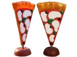 Insegna pubblicitaria: pizza in vetroresina a parete e totem a MILANO