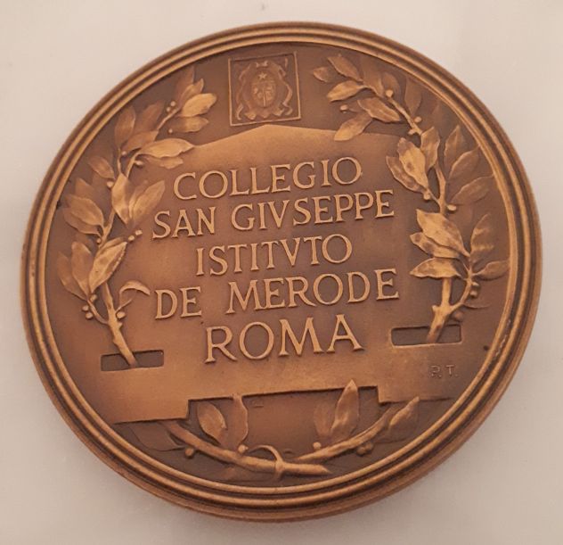 Medaglia S.J.B. DE LA SALLE FVNDATOR SCHOLARVM CHRISTIANARVM 1937. - Foto 4