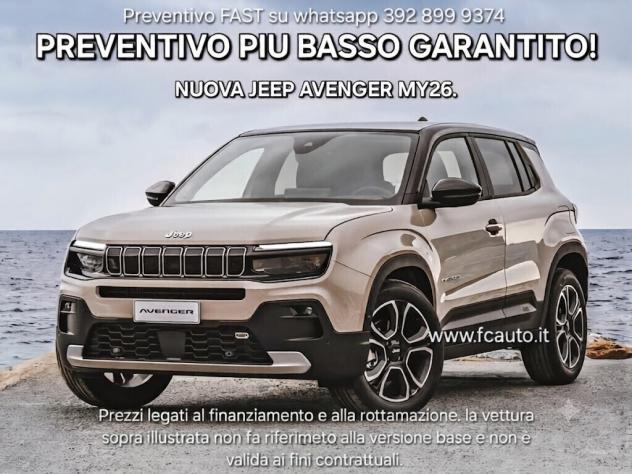 Jeep Avenger 1.2 Turbo 100 CV Longitude - NUOVA DA IMMATRICOLARE!