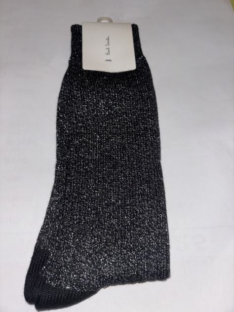 CALZE NUOVE CON CARTELLINO RARISSIME NERE CON BRILLANTINI FIRMATE”PAUL SMITH”MAD - Foto 3