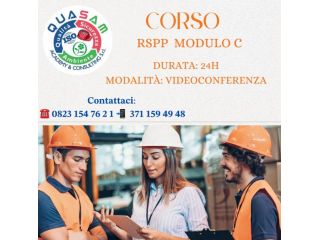 Corso RSPP Modulo C (24 ore) - Videoconferenza (Italia)