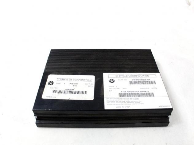 05064981AM AMPLIFICATORE AUDIO FIAT FREEMONT 2.0 D 4X4 125KW AUT 5P (2014) RICAMBIO USATO 05064947AN