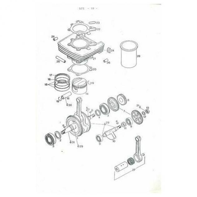 Catalogo ricambi motore Aprilia 348 - Foto 2