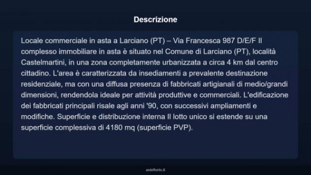 Immobile in asta di 4180 m² in vendita a Larciano - Foto 4
