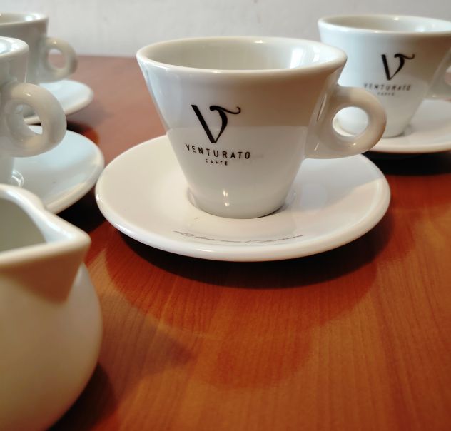 Servizio da tè the cappuccino caffè e porta latte Venturato 9 pz ceramica - Foto 9