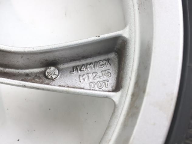 YAMAHA TRICITY MW 125 2CMF51681000 CERCHIO RUOTA ANTERIORE DESTRA 14X2.15 14 - 17 FRONT RIGHT WHEEL - Foto 5