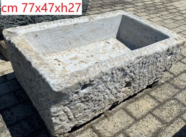 Lavandino lavello rustico in pietra granito mangiatoia - Foto 5