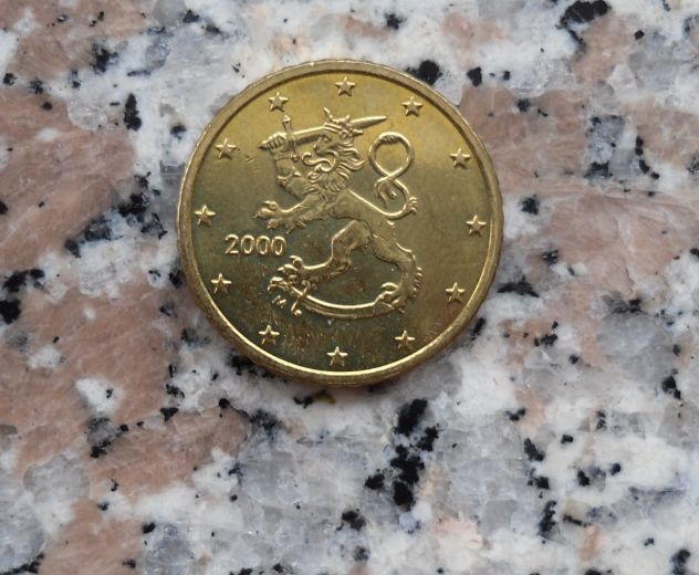 MONETA DA 50 CENTESIMI FINLANDIA IN FIOR DI CONIO DEL 2000 MAI CIRCOLATO - - Foto 2