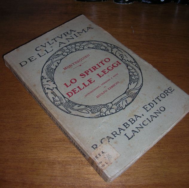 Lo spirito delle Leggi Introduzione, versione e note di Adolfo Zamboni - Foto 2