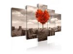 Quadro Cuore E Tronchi 100x50 E 200x100 - Vintage - ARREDALACASA